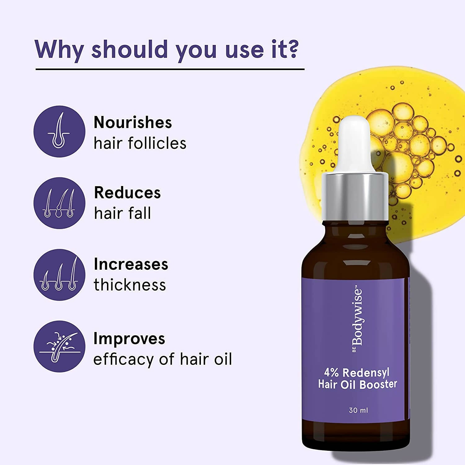 BeBodywise 4% Redensyl Hair Oil Booster - Distacart