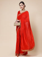 Thumbnail for Kalini Embroidered Velvet Saree - Distacart