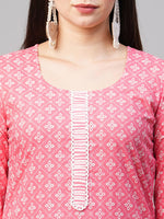Thumbnail for Kalini Straight Floral Printed Kurta with Trousers - Distacart