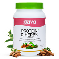 Thumbnail for OZiva Protein & Herbs For Women Vanilla Almonds  31  serving