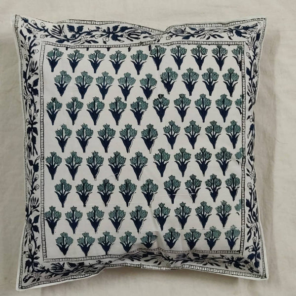 The Decor Nook Tulip Print With Grey Border Cushion Cover - Distacart