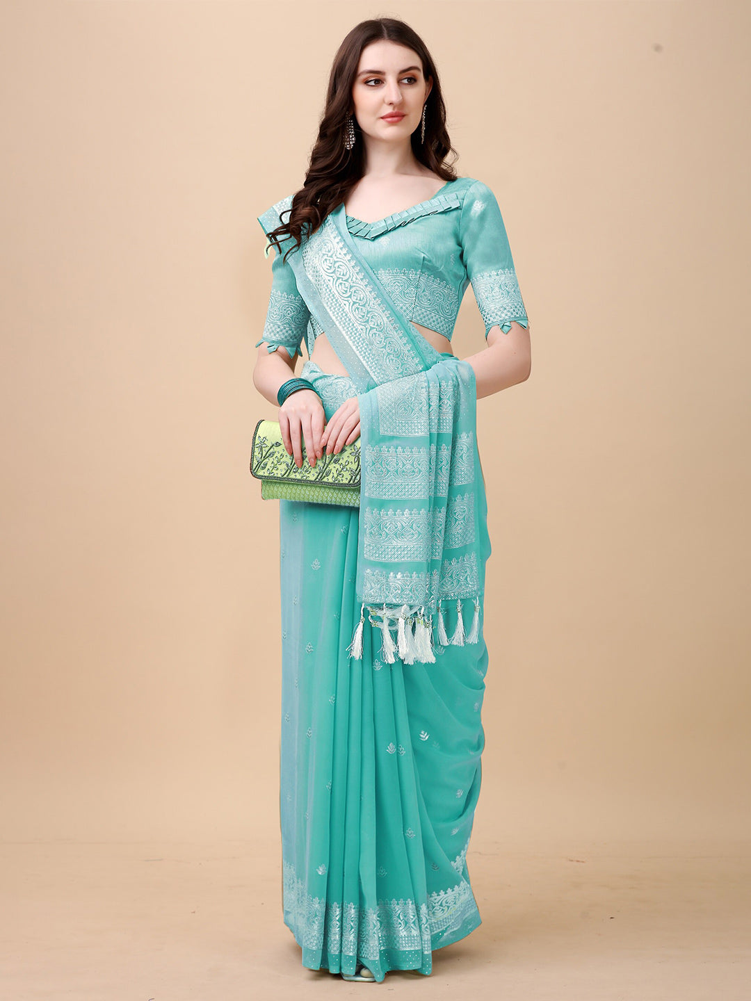 Kalini Woven Design Zari Pure Silk Saree - Distacart