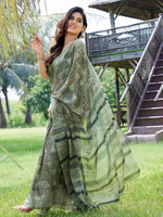 Thumbnail for Kalini Geometric Printed Poly Chiffon Saree - Distacart