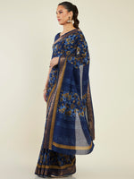 Thumbnail for Soch Floral Printed Pure Cotton Saree - Distacart