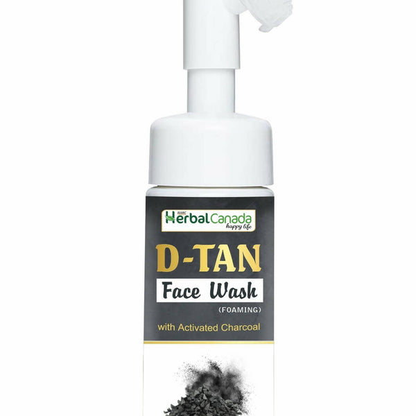 Herbal Canada D-Tan Foam Face Wash with Built in Face Brush - Distacart