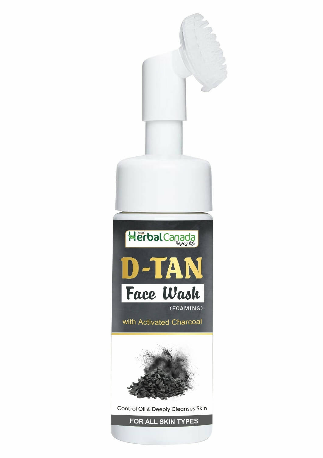 Herbal Canada D-Tan Foam Face Wash with Built in Face Brush - Distacart