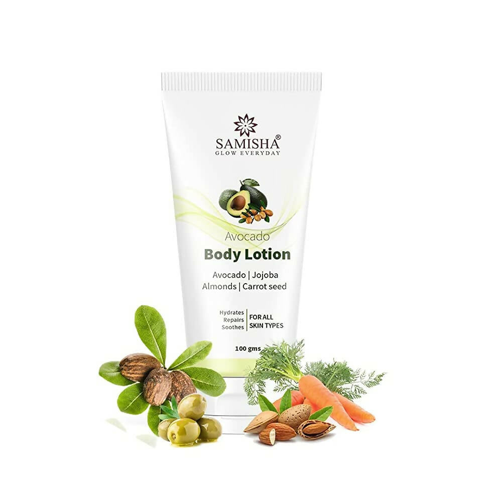 Samisha Natural Avocado Body Lotion For Dry Skin - Distacart