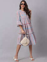 Thumbnail for Kalini Women White Checked Flared Sleeves White Romance Anarkali Kurta - Distacart