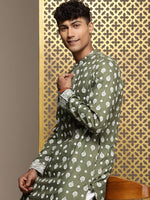 Thumbnail for House of Pataudi Jashn Ethnic Motifs Printed Kurta - Distacart