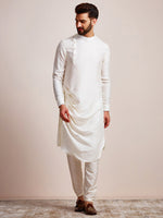 Thumbnail for Manyavar Men Round Neck Kurta with Churidar - Distacart