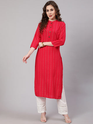 Kalini Women Striped Indie Prints Kurta - Distacart