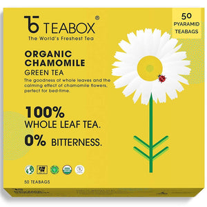 Teabox Organic Chamomile Green Tea Bags