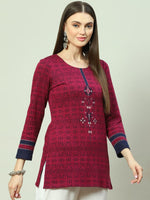 Thumbnail for Biba Ethnic Motifs Woven Design Kurta - Distacart