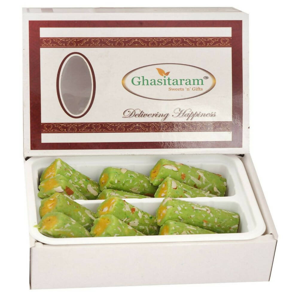 Ghasitaram Kaju Pista Roll Sweets - Distacart