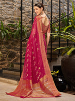 Thumbnail for Kalini Geometric Woven Design Zari Detail Saree - Distacart