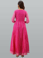 Thumbnail for Kalini Women Pink Ethnic Motifs Print Anarkali Kurta - Distacart