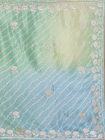 Thumbnail for Koskii Striped Embroidered Saree - Distacart