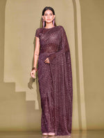 Thumbnail for Tikhi Imli Sequinned Embellished Saree - Distacart