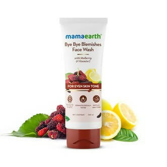 Mamaearth Bye Bye Blemishes Face Wash With Mulberry & Vitamin C For Even Skin Tone - Distacart
