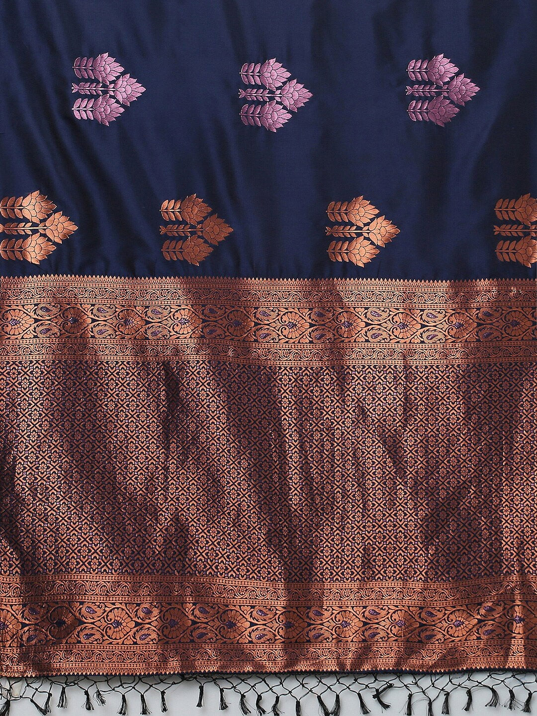 Mitera Floral Woven Design Zari Banarasi Saree - Distacart