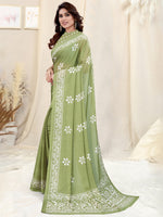 Thumbnail for Kalini Printed Batik Saree - Distacart