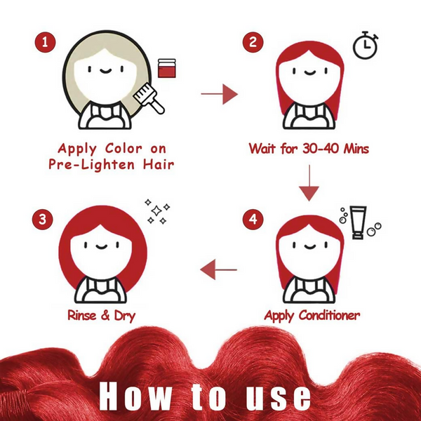 description the wellness shop red semi permanent hair color about the
