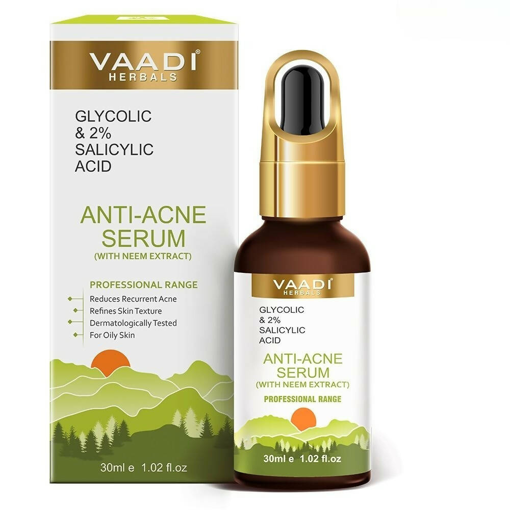 Vaadi Herbals Anti-Acne Serum With Glycolic & 2% Salicylic Acid - Distacart