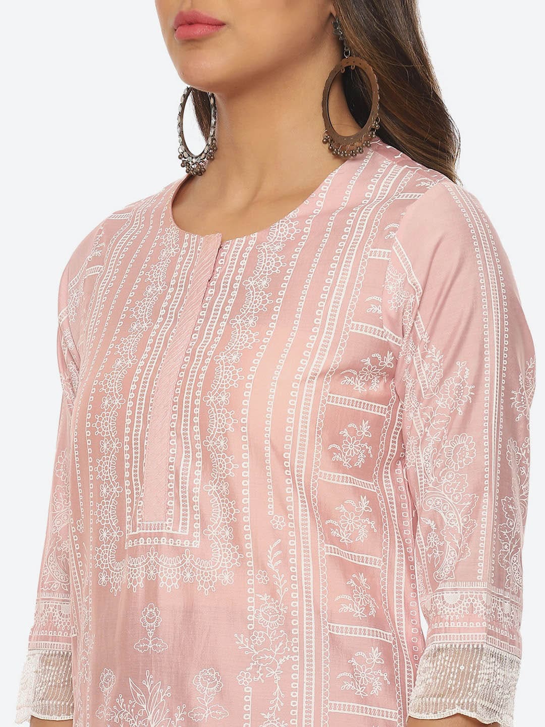 Biba Ethnic Motifs Printed Kurta - Distacart