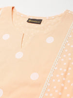 Thumbnail for Khushal K Women Beige Printed Kurta with Trousers - Distacart