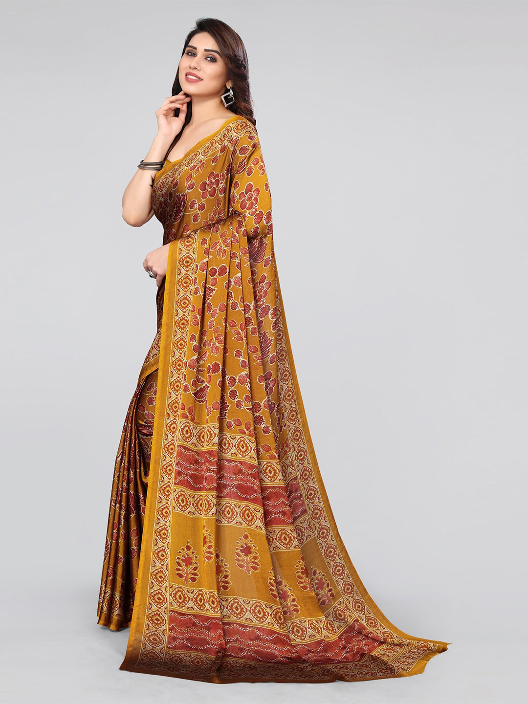 Kalini Floral Saree - Distacart