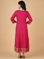 Thumbnail for Kalini Ethnic Motifs Checked Anarkali Kurta - Distacart
