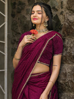 Thumbnail for Tikhi Imli Abstract Printed Ready to Wear Saree - Distacart