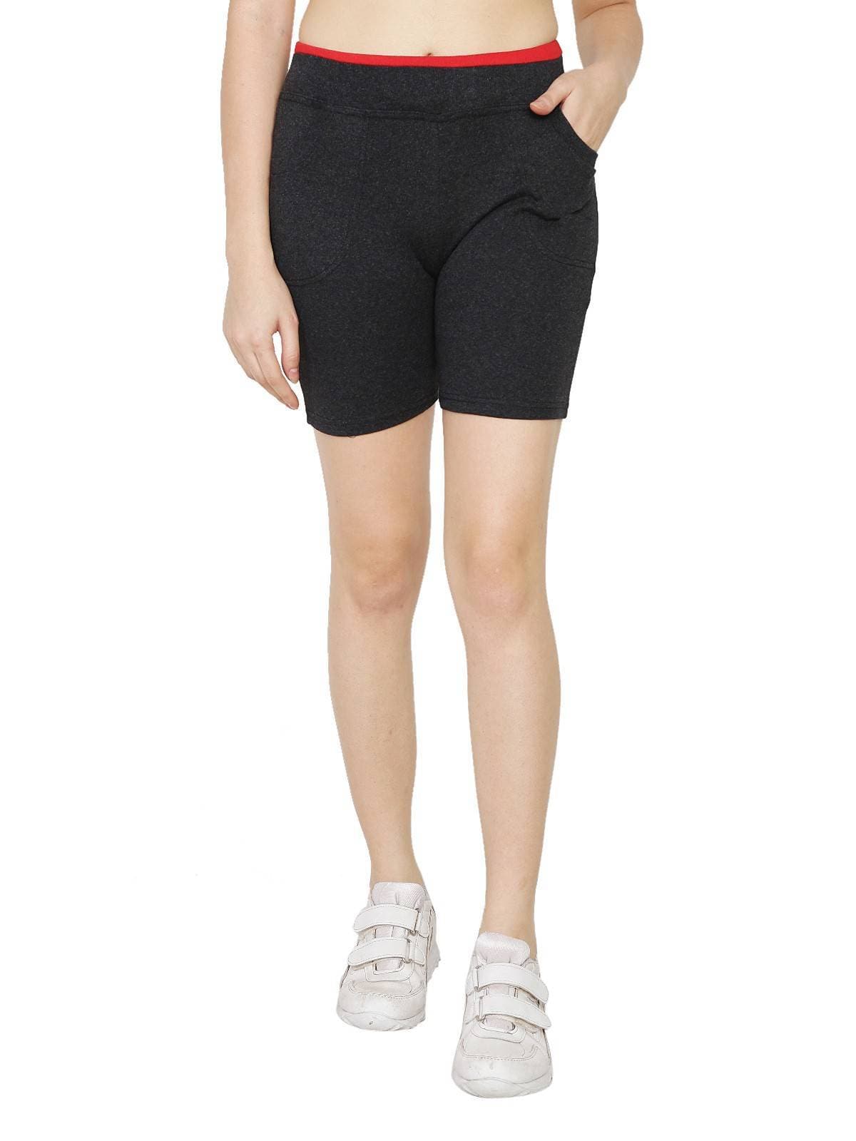 Asmaani Dark Grey Color Short Pant with Two Side Pockets