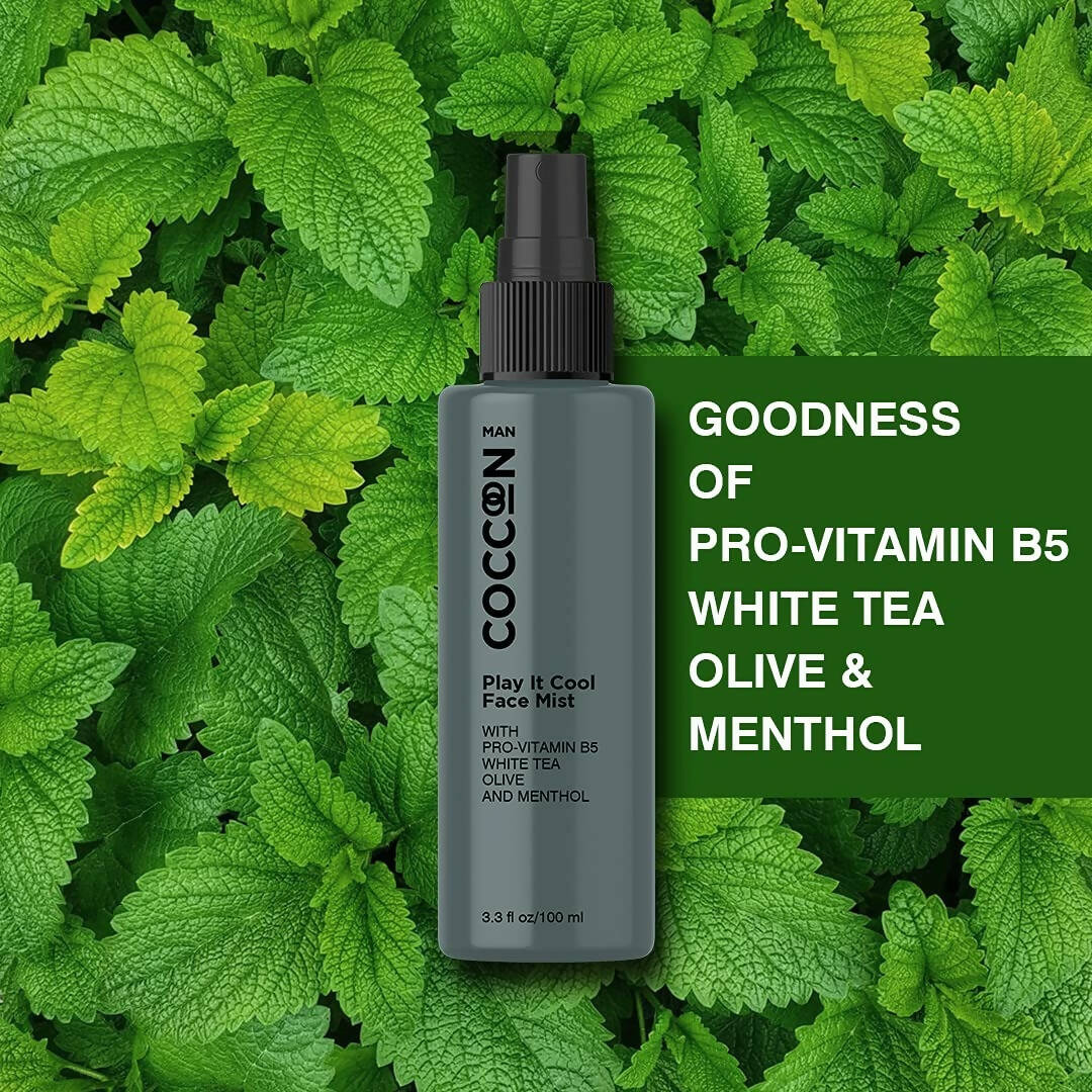 Coccoon Play It Cool Face Mist With Pro-Vitamin B5, White Tea, Olive & Menthol - Distacart
