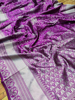 Thumbnail for DEIANA'S Beautiful Golden Jari with New Design Soft Lichi Silk Saree - Majenta - Distacart