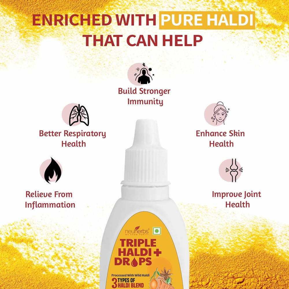 Neuherbs Triple Haldi Plus Drops - Distacart