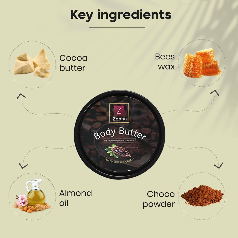 Zobha Body Butter Cocoa Butter Cream Ingredients