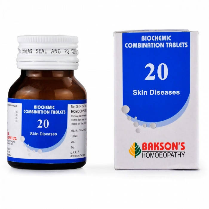 Bakson's Homeopathy Biochemic Combination 20 Tablets