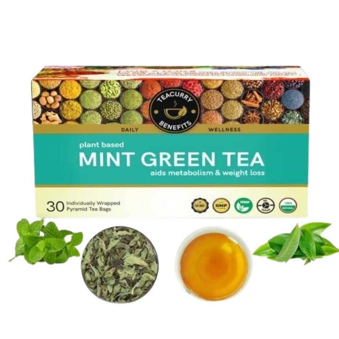 Teacurry Mint Green Tea Bags - Distacart
