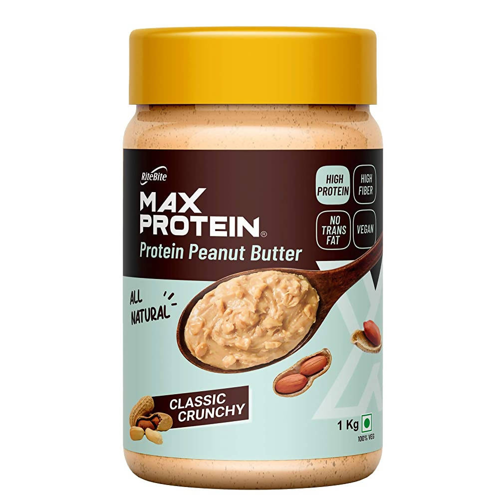 RiteBite Max Protein Classic Crunchy Peanut Butter - Distacart
