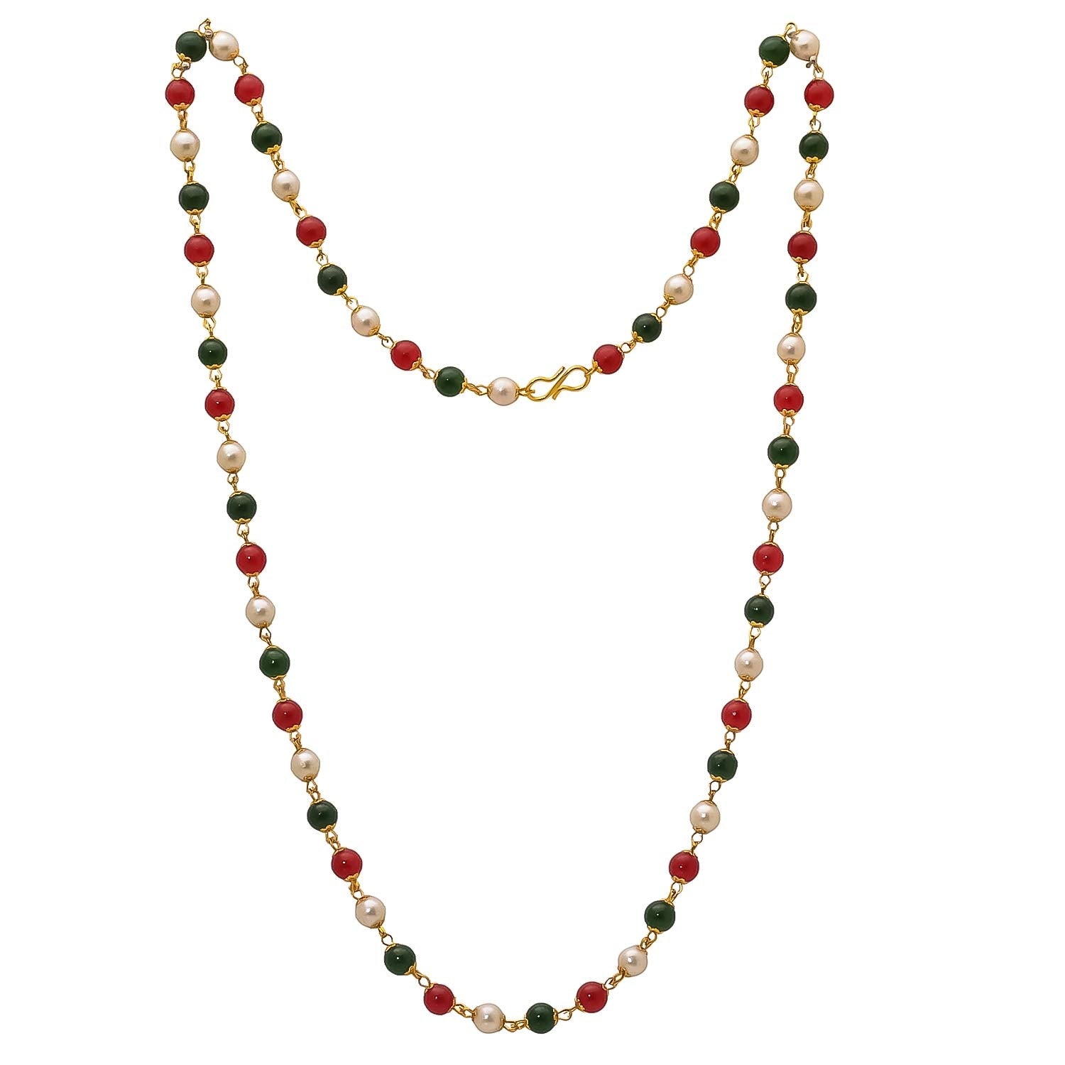 Gold-Plated Alloy Multi Matarmala Chain - The Pari - Distacart