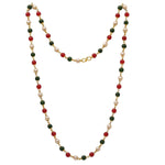 Thumbnail for Gold-Plated Alloy Multi Matarmala Chain - The Pari - Distacart