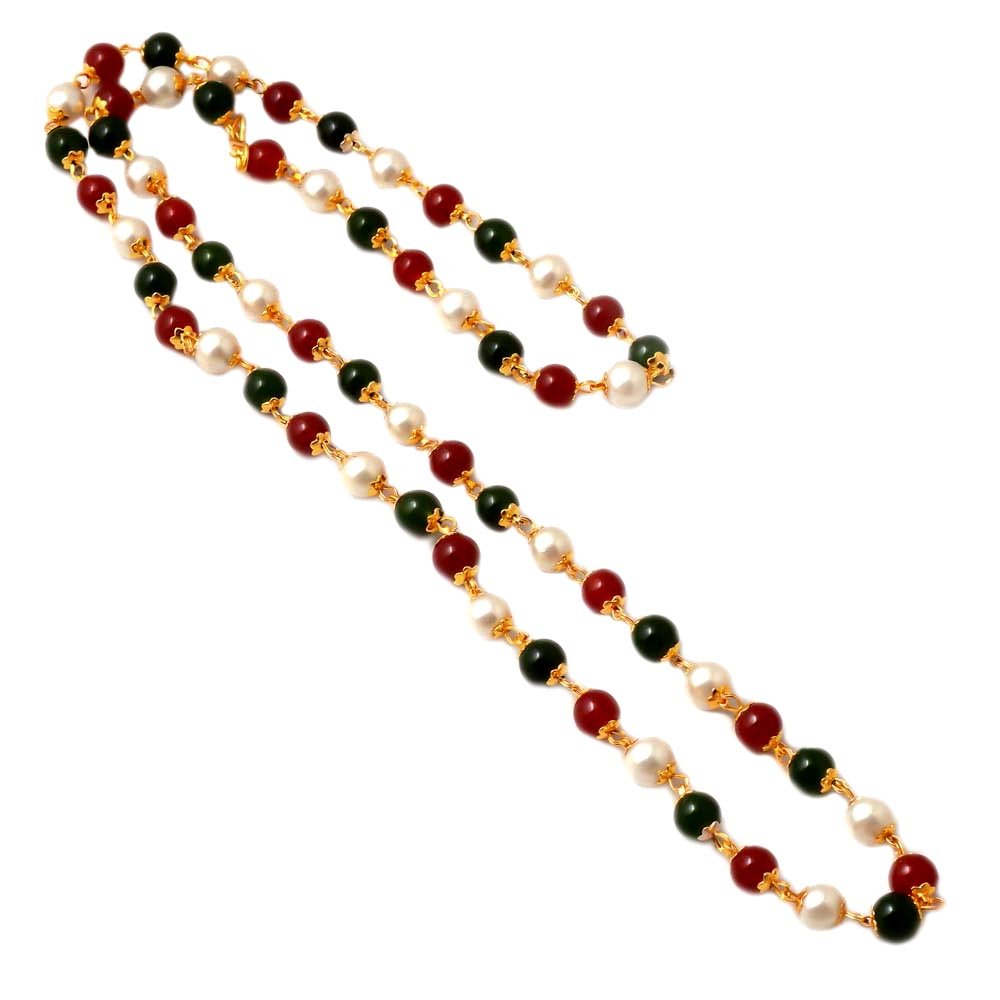 Gold-Plated Alloy Multi Matarmala Chain - The Pari - Distacart