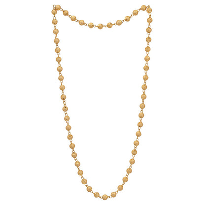 Gold-Plated Alloy Brass Beaded Matarmala Chain - The Pari - Distacart