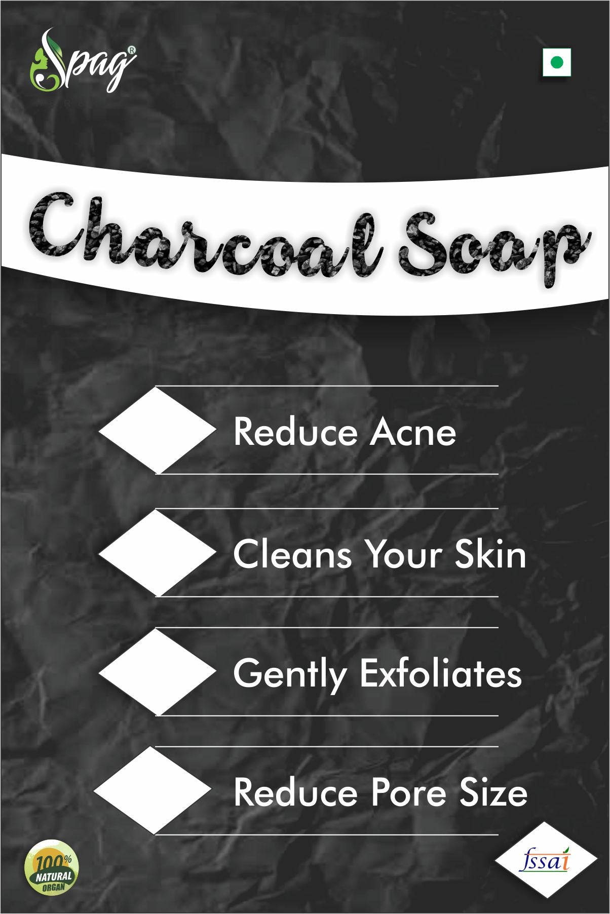 Spag Herbals Charcoal Handmade Soap For Men - Distacart