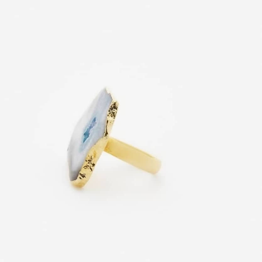 Natural Stone Statement Finger Ring