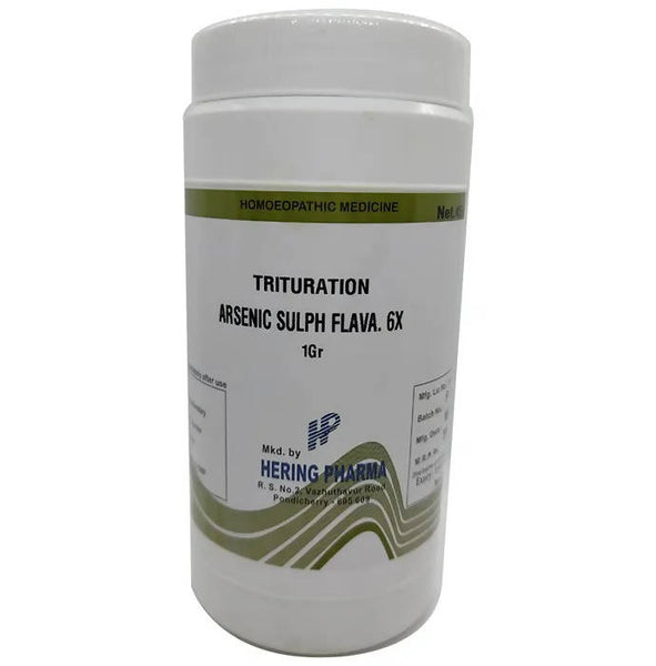 Hering Pharma Arsenic Sulph Flava Trituration Tablet - Distacart