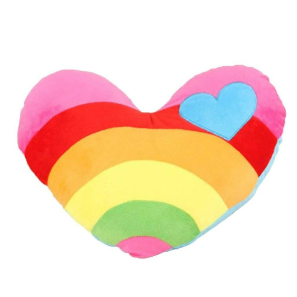 The Purple Tree Rainbow Heart Cushion, Valentines Day Gift - Distacart