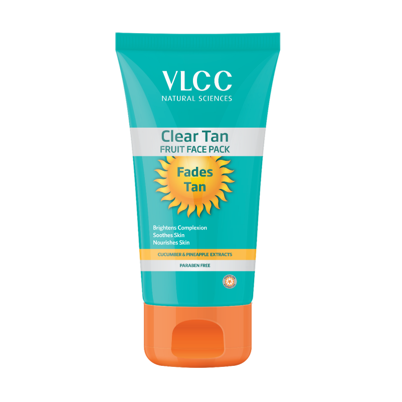 VLCC Clear Tan Fruits Face Pack with Cucumber Extract