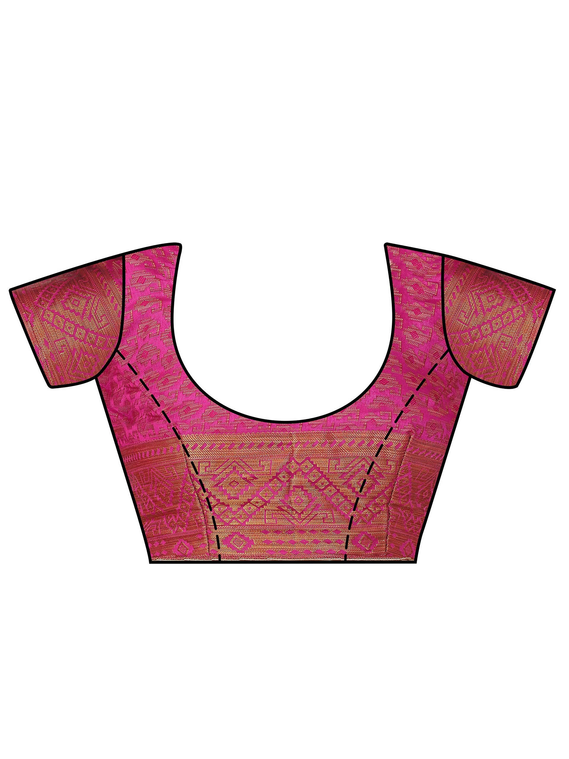 Mimosa Women's Patola Style Art Silk Green Saree - Distacart